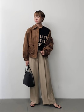 「アイテム（ブルゾン）」を使った、AZさん（レディース・165cm・30代）の夏コーディネート