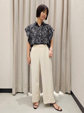 「アイテム（スリッポン）」を使った、AZさん（レディース・165cm・30代）の夏コーディネート