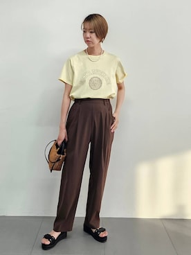 「Mazell（マゼル）のアイテム」を使った、AZさん（レディース・165cm）の夏コーディネート