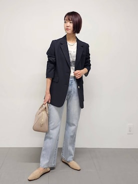 「Mazell（マゼル）のアイテム」を使った、AZさん（レディース・165cm）の冬コーディネート