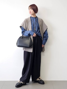 「BARNYARDSTORM（バンヤードストーム）のアイテム」を使った、AZさん（レディース・165cm）の秋コーディネート