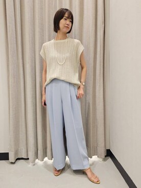 「アイテム（スリッポン）」を使った、AZさん（レディース・165cm・30代）の夏コーディネート