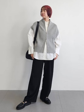 「BARNYARDSTORM（バンヤードストーム）のアイテム」を使った、AZさん（レディース・165cm）の冬コーディネート