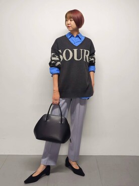 「ADD CULUMN（アドカラム）のアイテム」を使った、AZさん（レディース・165cm）の秋コーディネート