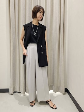 「アイテム（スリッポン）」を使った、AZさん（レディース・165cm・30代）の夏コーディネート