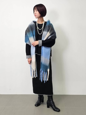 「アイテム（アクセサリー）」を使った、AZさん（レディース・165cm・30代）の秋コーディネート