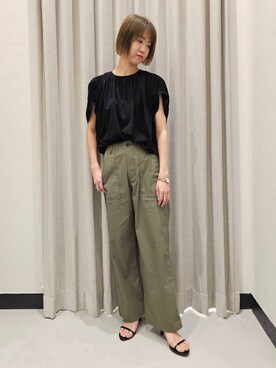 「アイテム（スリッポン）」を使った、AZさん（レディース・165cm・30代）の春コーディネート