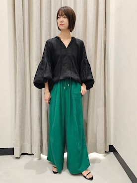 「アイテム（スリッポン）」を使った、AZさん（レディース・165cm・30代）の夏コーディネート