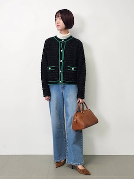 「VELETTO（ベレット）のアイテム」を使った、AZさん（レディース・165cm）の秋コーディネート