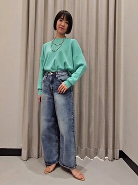 「アイテム（スリッポン）」を使った、AZさん（レディース・165cm・30代）の春コーディネート