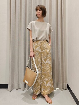 「新作」｜「アイテム（スリッポン）」を使った、AZさん（レディース・165cm）の春コーディネート