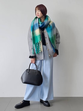 「アイテム（ローファー）」を使った、AZさん（レディース・165cm・30代）の秋コーディネート