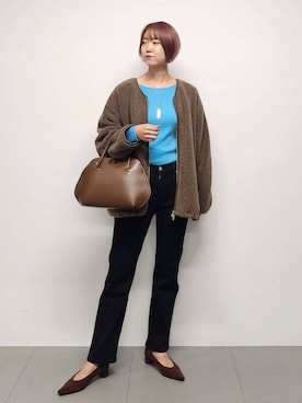 「ADD CULUMN（アドカラム）のアイテム」を使った、AZさん（レディース・165cm）の秋コーディネート