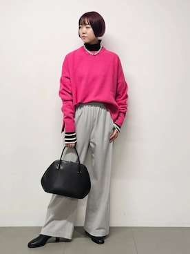 「アイテム（アクセサリー）」を使った、AZさん（レディース・165cm・30代）の秋コーディネート