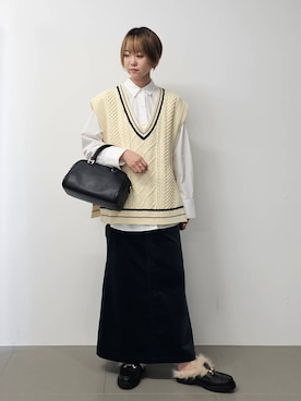 「アイテム（ボストンバッグ）」を使った、AZさん（レディース・165cm・30代）の夏コーディネート