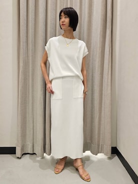「アイテム（スリッポン）」を使った、AZさん（レディース・165cm・30代）の夏コーディネート