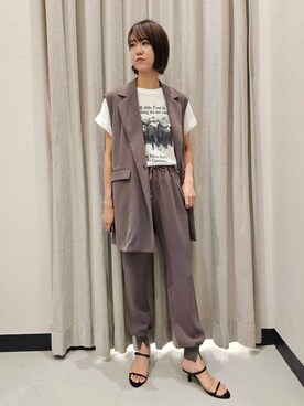 「アイテム（スリッポン）」を使った、AZさん（レディース・165cm・30代）の夏コーディネート