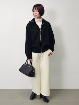 「VELETTO（ベレット）のアイテム」を使った、AZさん（レディース・165cm）の秋コーディネート