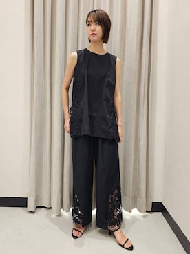 「アイテム（スリッポン）」を使った、AZさん（レディース・165cm・30代）の夏コーディネート