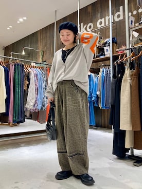 「アイテム（アクセサリー）」を使った、カワモトさん（レディース・162cm・30代）の夏コーディネート