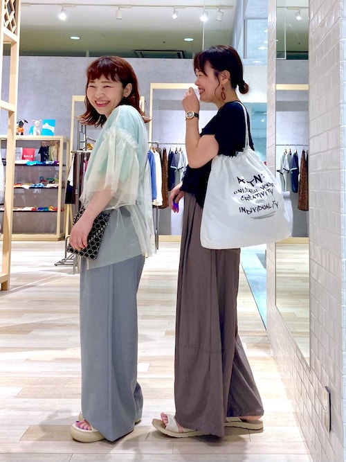 フリルメッシュフレンチプルオーバー（Tシャツ/カットソー）｜niko and