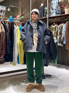 「アイテム（ブルゾン）」を使った、カワモトさん（レディース・162cm・30代）の冬コーディネート