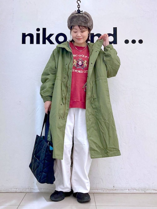 【新品】niko and… ライナーセットスタンドコート モッズコート M 新品】niko and… ライナーセットスタンドコート モッズコート M