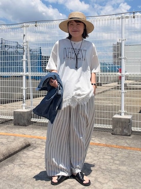 カワモトさん(レディース・162cm)の夏コーディネート