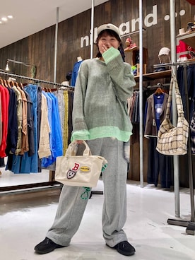 「アイテム（キャップ）」を使った、カワモトさん（レディース・162cm・30代）の秋コーディネート
