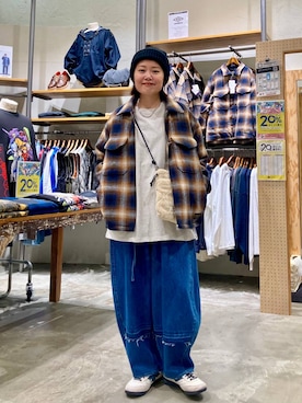 「アイテム（ニットキャップ/ビーニー）」を使った、カワモトさん（レディース・162cm・30代）の秋コーディネート