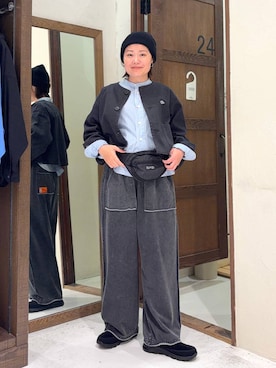 「DANTON（ダントン）のアイテム（トップス）」を使った、カワモトさん（レディース・162cm）の春コーディネート