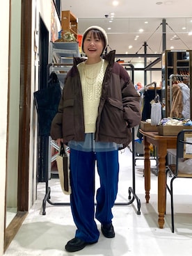 カワモトさん（レディース・162cm）の冬コーディネート