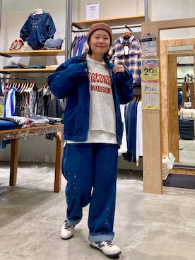 「アイテム（ニットキャップ/ビーニー）」を使った、カワモトさん（レディース・162cm・30代）の秋コーディネート
