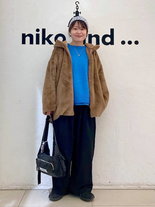 MODE NORM CORE] ベルベットファーフードブルゾン（ブルゾン）｜niko