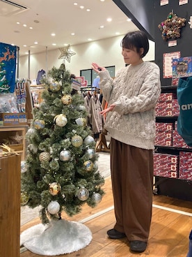 「アイテム（インテリア）」を使った、カワモトさん（レディース・162cm）の秋コーディネート