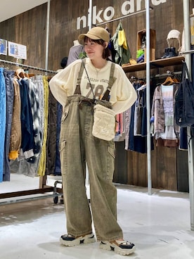 「niko and...（ニコアンド）のアイテム」を使った、カワモトさん（レディース・162cm）の秋コーディネート
