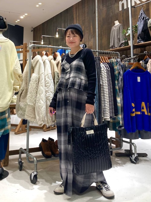 ニコアンド【INDIA IS BEAUTIFUL］ ツイルチェックキャミ ニコアンド【INDIA IS BEAUTIFUL］ ツイルチェックキャミ INDIA IS