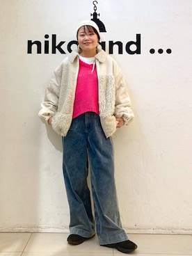 「アイテム（ニットキャップ/ビーニー）」を使った、カワモトさん（レディース・162cm・30代）の冬コーディネート