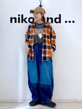 「アイテム（帽子）」を使った、カワモトさん（レディース・162cm・30代）の秋コーディネート
