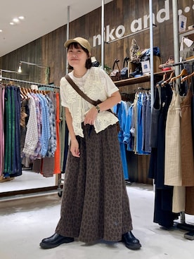 「アイテム（スカート）」を使った、カワモトさん（レディース・162cm・30代）の夏コーディネート