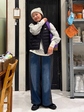 「niko and...（ニコアンド）のアイテム（バッグ）」を使った、カワモトさん（レディース・162cm）の秋コーディネート