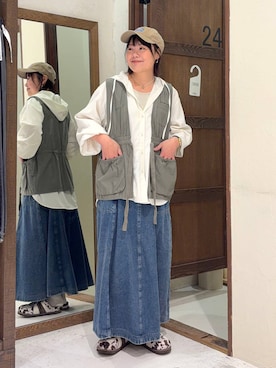 カワモトさん（レディース・162cm）の春コーディネート