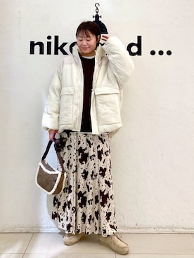 「アイテム（ブルゾン）」を使った、カワモトさん（レディース・162cm・30代）の冬コーディネート