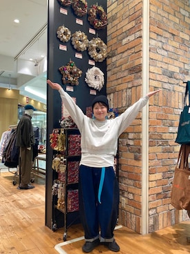 「アイテム（インテリア）」を使った、カワモトさん（レディース・162cm）の秋コーディネート