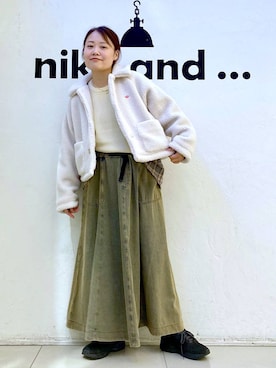 「アイテム（アクセサリー）」を使った、カワモトさん（レディース・162cm・30代）の秋コーディネート