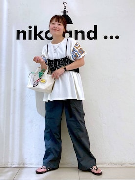 「アイテム（キャミソール）」を使った、カワモトさん（レディース・162cm・30代）の夏コーディネート