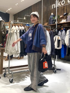 「アイテム（カーディガン/ボレロ）」を使った、カワモトさん（レディース・162cm・30代）の秋コーディネート