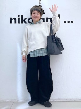 「アイテム（帽子）」を使った、カワモトさん（レディース・162cm・30代）の秋コーディネート