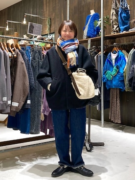 「niko and...（ニコアンド）のアイテム」を使った、カワモトさん（レディース・162cm）の秋コーディネート