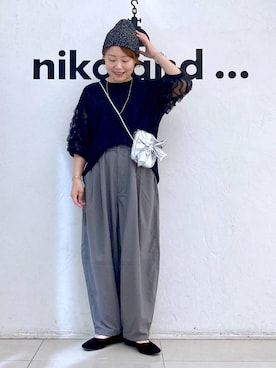 「アイテム（帽子）」を使った、カワモトさん（レディース・162cm・30代）の夏コーディネート